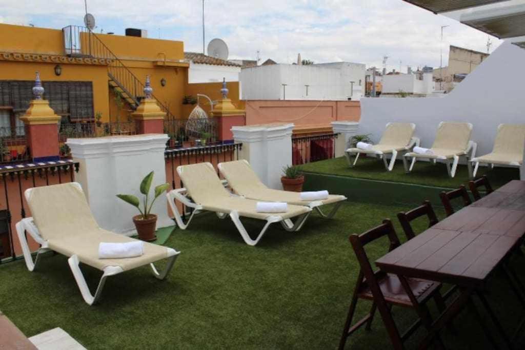 Casa Palacio Del Siglo XVIII En Centro Sevilla Buitenkant foto